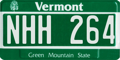 VT license plate NHH264