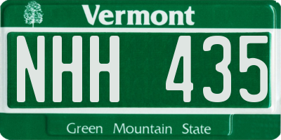 VT license plate NHH435