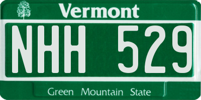VT license plate NHH529
