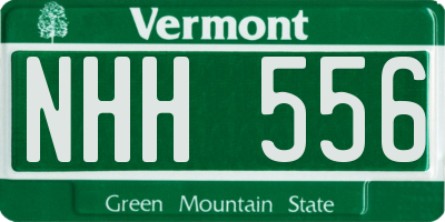 VT license plate NHH556