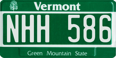 VT license plate NHH586