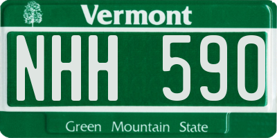 VT license plate NHH590