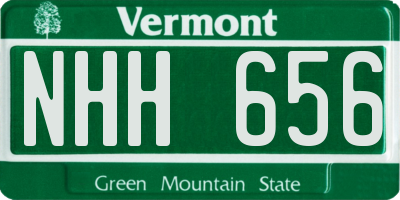 VT license plate NHH656