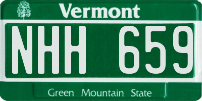 VT license plate NHH659