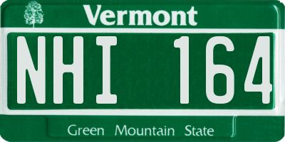 VT license plate NHI164