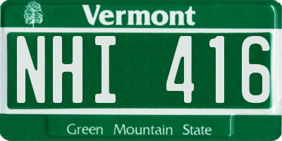 VT license plate NHI416