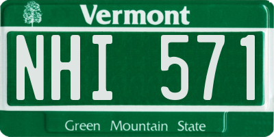 VT license plate NHI571