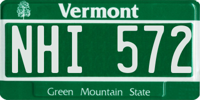 VT license plate NHI572