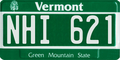VT license plate NHI621