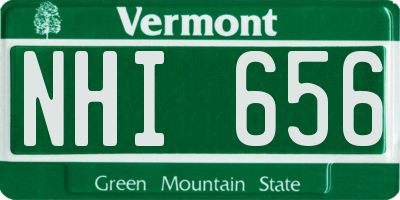 VT license plate NHI656