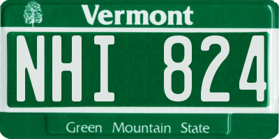 VT license plate NHI824