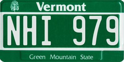 VT license plate NHI979