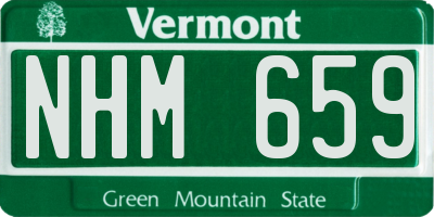 VT license plate NHM659