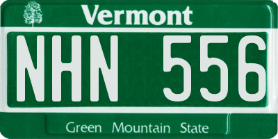 VT license plate NHN556