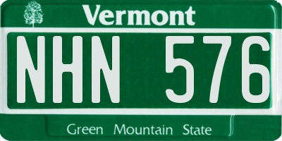 VT license plate NHN576