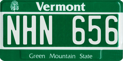VT license plate NHN656