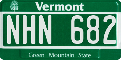 VT license plate NHN682
