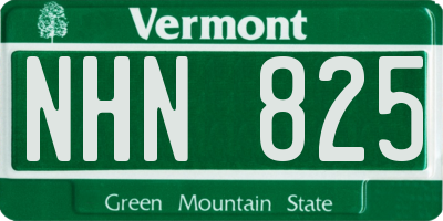 VT license plate NHN825