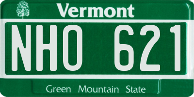 VT license plate NHO621