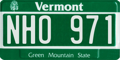 VT license plate NHO971