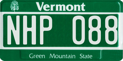 VT license plate NHP088