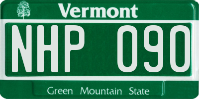 VT license plate NHP090