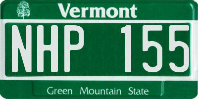 VT license plate NHP155