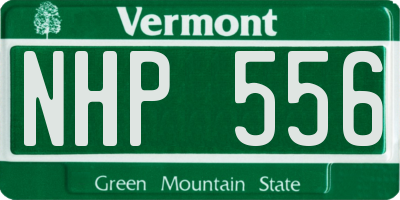 VT license plate NHP556