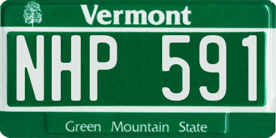 VT license plate NHP591
