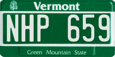 VT license plate NHP659