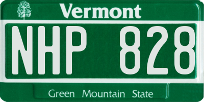 VT license plate NHP828