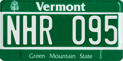 VT license plate NHR095