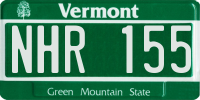 VT license plate NHR155