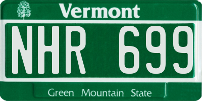 VT license plate NHR699
