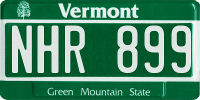 VT license plate NHR899