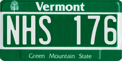 VT license plate NHS176