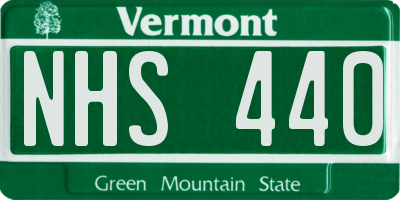 VT license plate NHS440