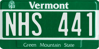 VT license plate NHS441