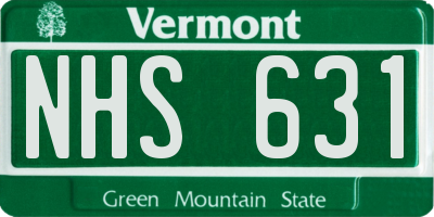 VT license plate NHS631