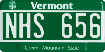 VT license plate NHS656