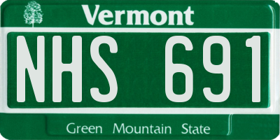 VT license plate NHS691