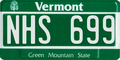 VT license plate NHS699