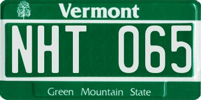 VT license plate NHT065