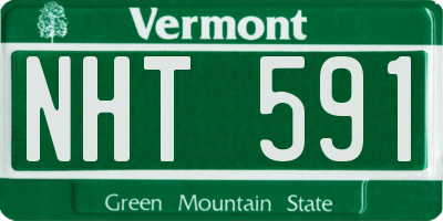 VT license plate NHT591
