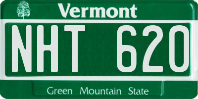 VT license plate NHT620