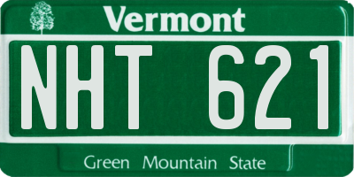 VT license plate NHT621