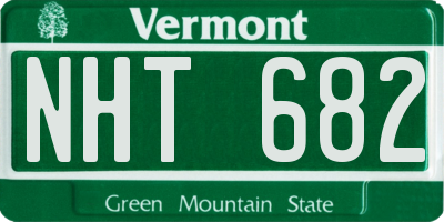 VT license plate NHT682
