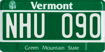 VT license plate NHU090