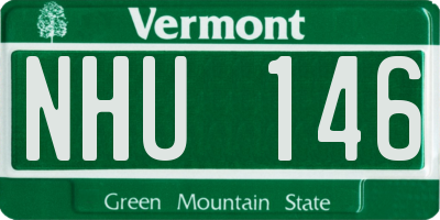 VT license plate NHU146