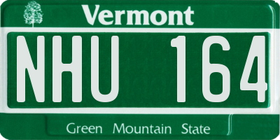 VT license plate NHU164